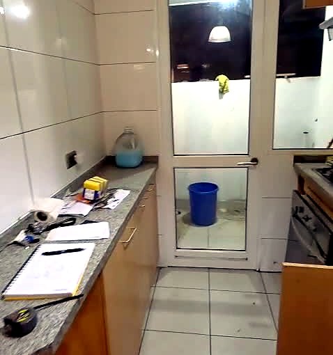 Cocina antes de la remodelación